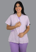 Conjunto Pampas Rayas Lilas