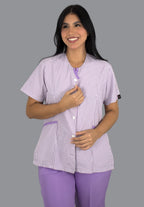 Conjunto Pampas Rayas Lilas