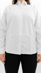 Camisa Oxford Dama Manga Larga
