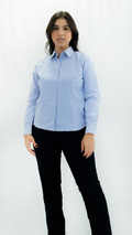 Camisa Oxford Dama Manga Larga