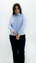 Camisa Oxford Dama Manga Larga