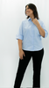 Camisa Oxford Dama Manga 3/4