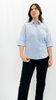 Camisa Oxford Dama Manga 3/4