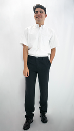 Camisa Oxford Manga Corta para Hombre