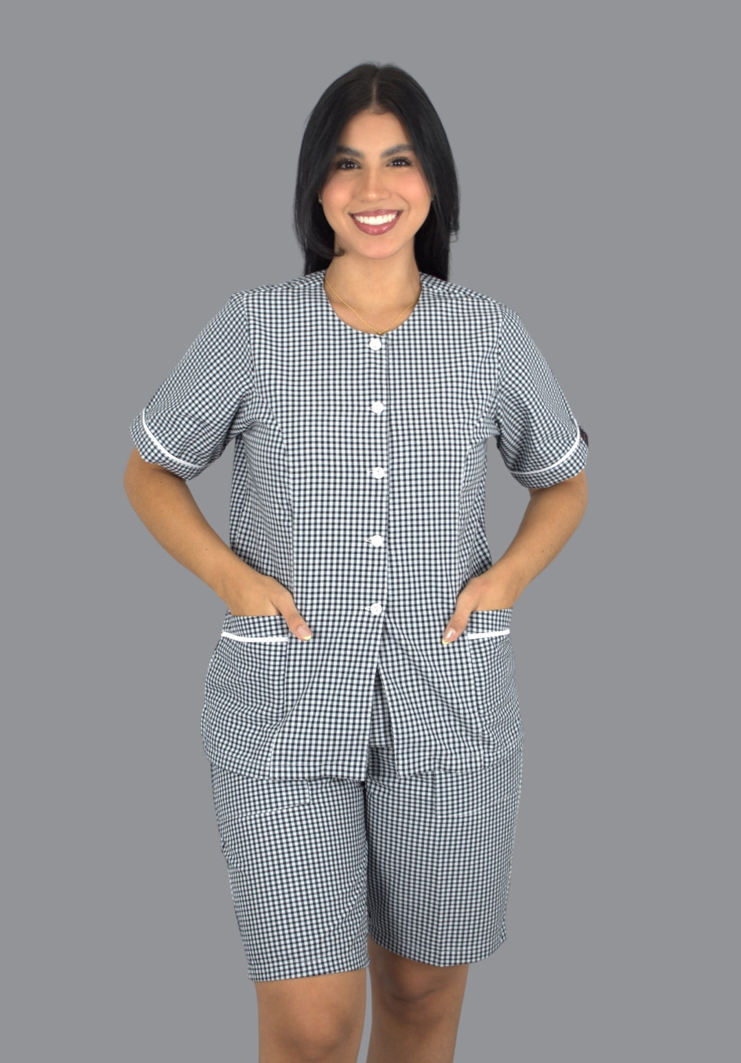 Conjunto Socker cuadros negros