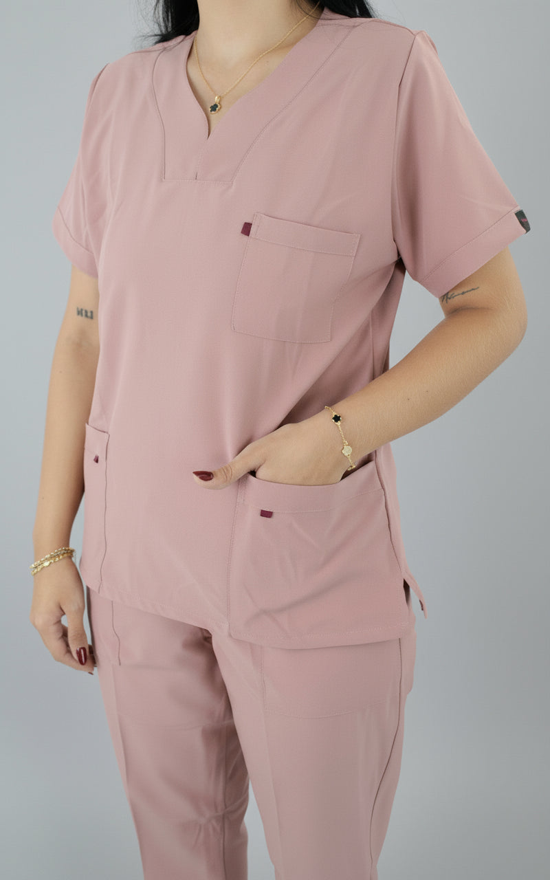 Uniforme Antifluido Palo Rosa