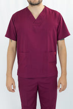 Uniforme Antifluido Cuello V Hombre