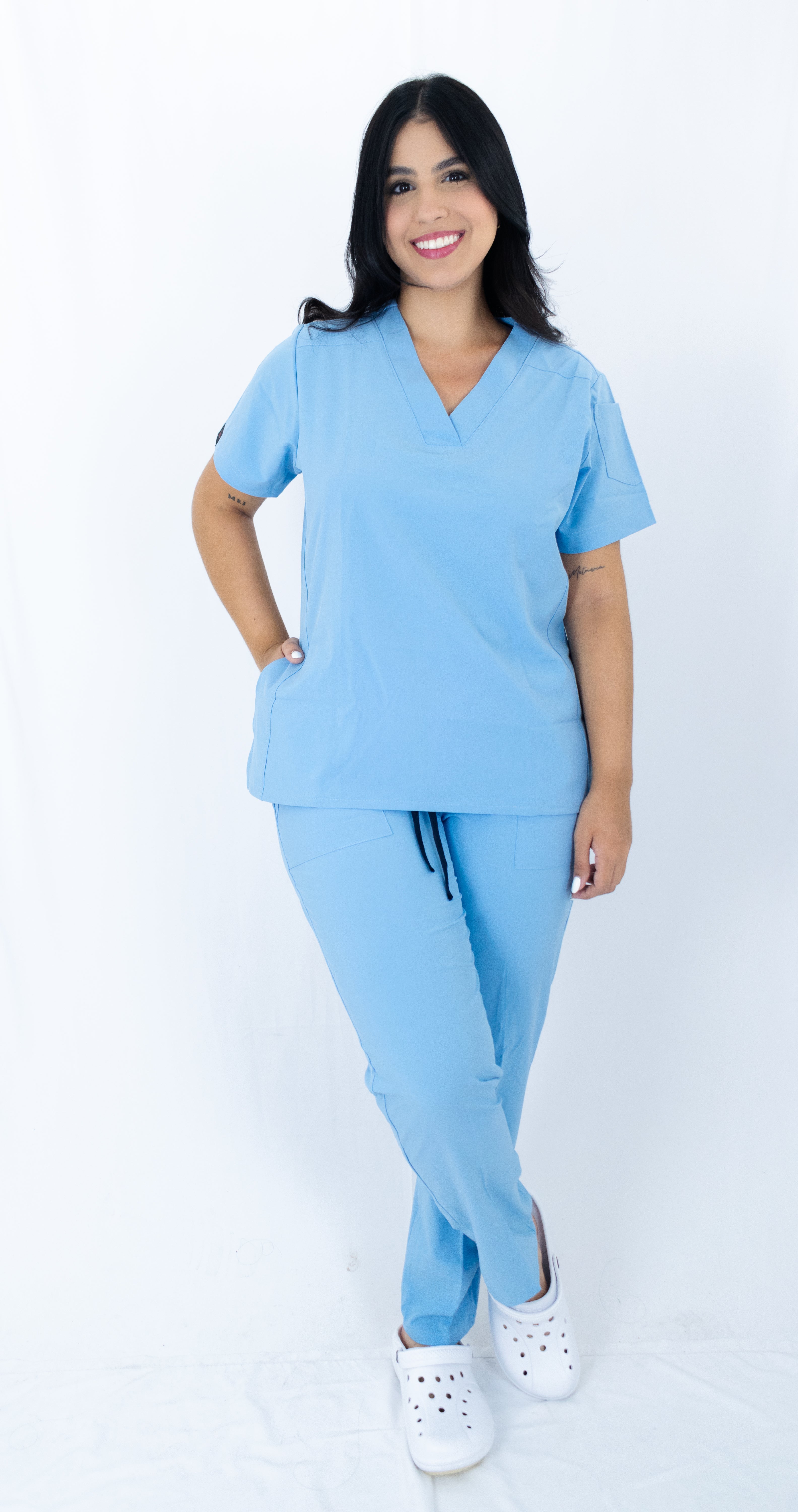 Uniforme Antifluido Azul claro