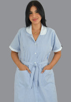 Vestido Oxford Rayas azul