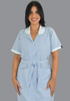 Vestido Oxford Rayas azul