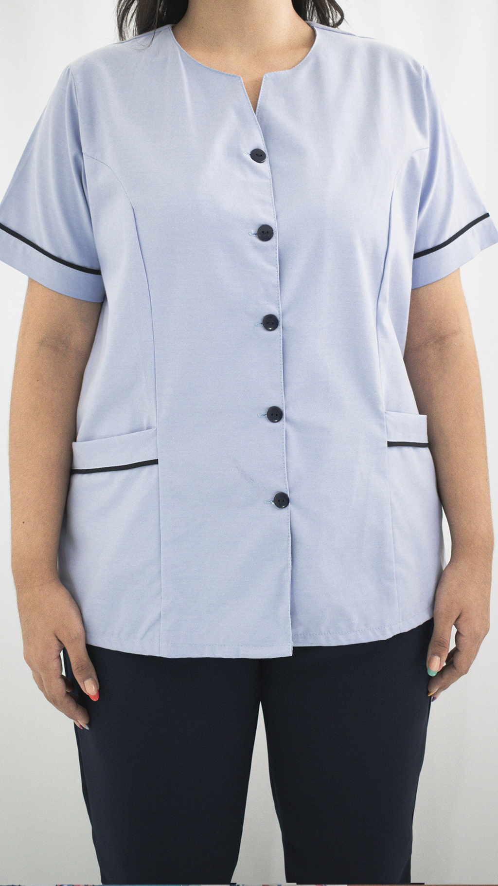 Oxford Azul de Botones