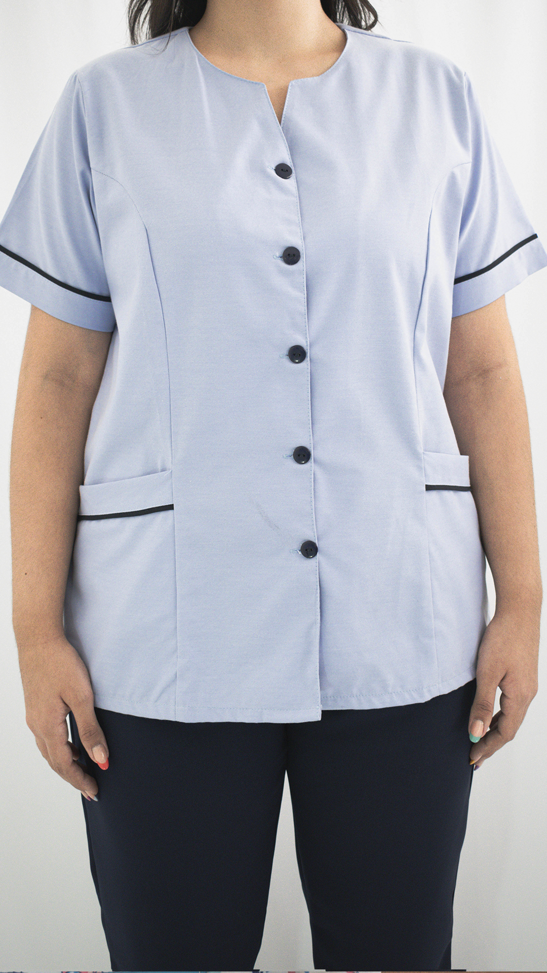Oxford Azul de Botones