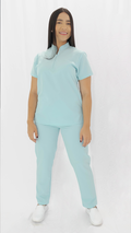Uniforme Antifluido azul menta