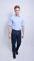 Camisa Oxford Manga Corta para Hombre
