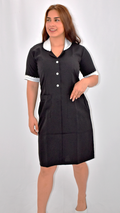 Vestido Lino Flex Negro