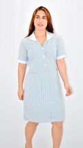 Vestido Oxford Rayas azul